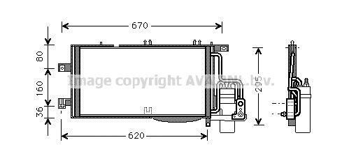 AVA QUALITY COOLING Kondensators, Gaisa kond. sistēma OLA5370D